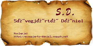 Sövegjártó Dániel névjegykártya